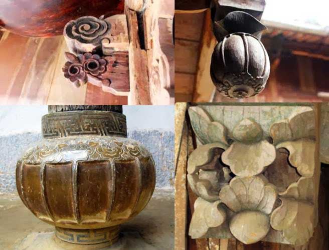 Sân trong của dinh thự với lối đi lát đá và không gian trung tâm theo kiến trúc nhà Thanh